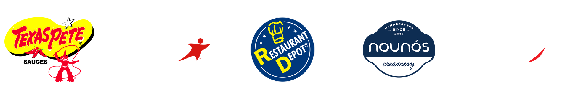 Trusted clients and market reach: Texas Pete, Aramark, Restaurant Depot, Nounós Creamery, and Sodexo